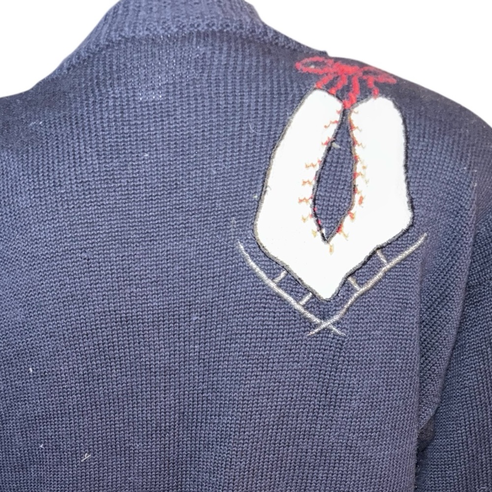 Susan Bristol vintage 1992 Christmas Cardigan Size S - Picture 4 of 6